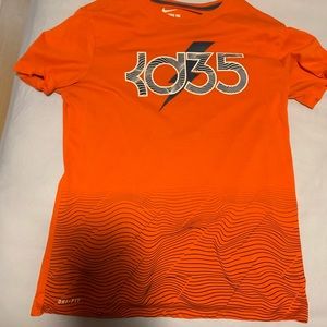 Kevin Durant Thunder Nike Dri Fit T Shirt Large.